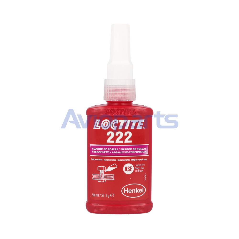 LOCTITE 222 LOW STRENGTH THREAD LOCKER 21464 , TUBE 50 ML // (Z5501)