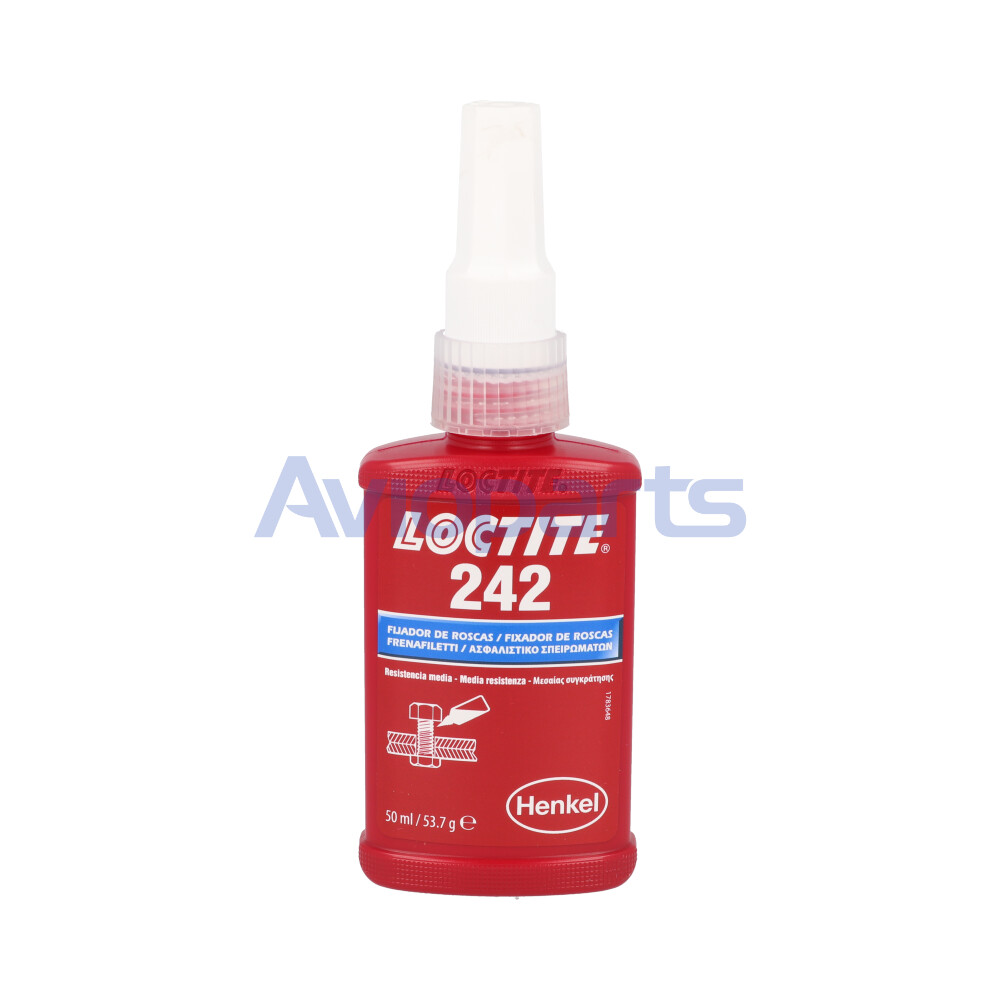 LOCTITE 242 ANAEROBIC THREADLOCKER , TUBE 50 ML