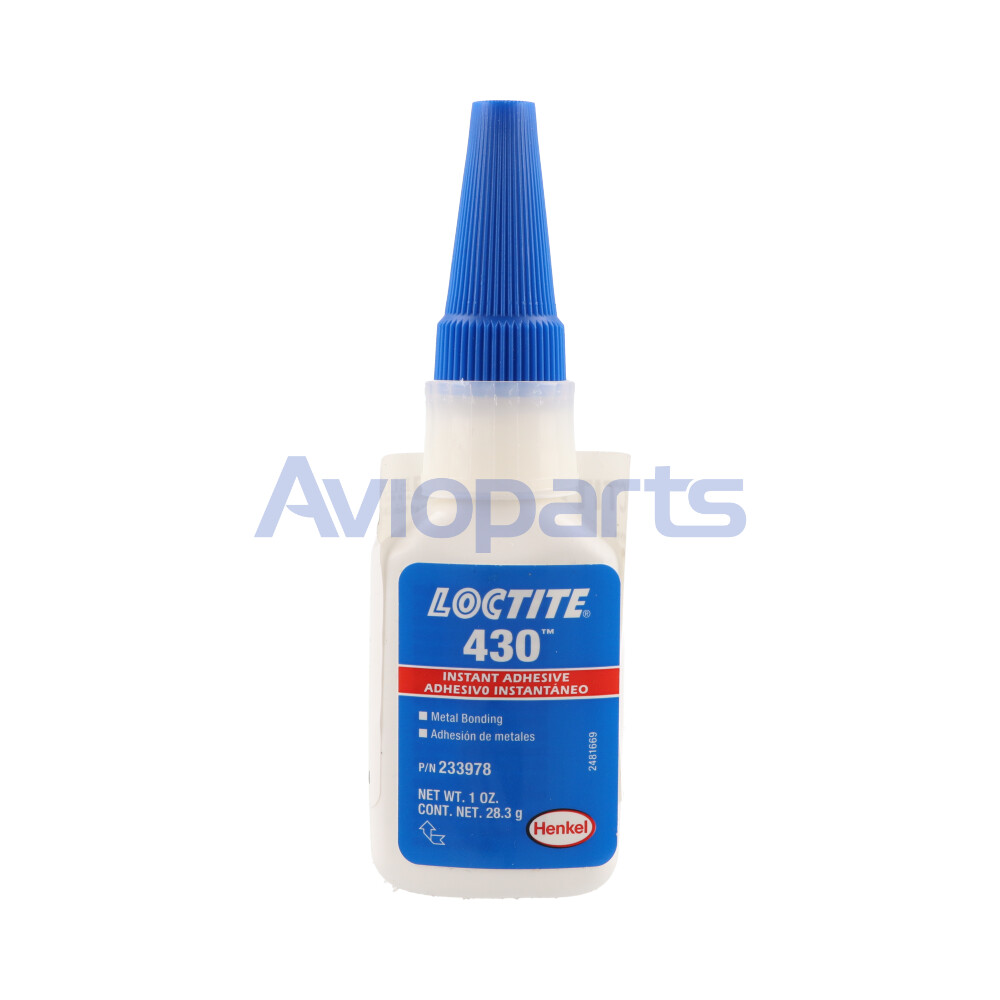 LOCTITE 430 , CYANOACRYLATE ADHESIVE , BOTTLE 1 OZ