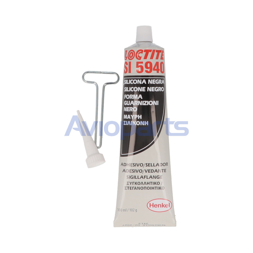 LOCTITE SI 5940, BLACK PASTE ACETOXY SILICONE, TUBE 100 ML