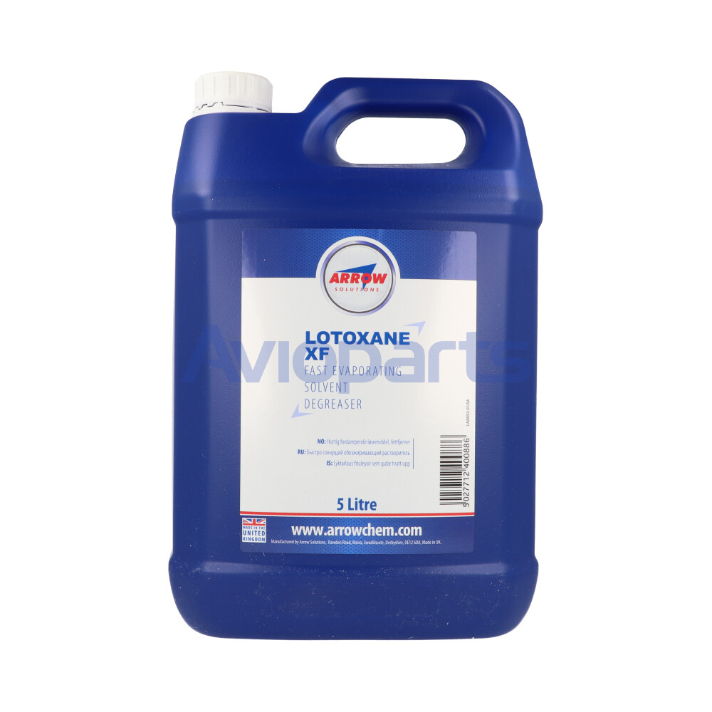 ARROW C053 LOTOXANE XF  FAST EVAPORATING SOLVENT DEGREASER,  CAN 5 LT