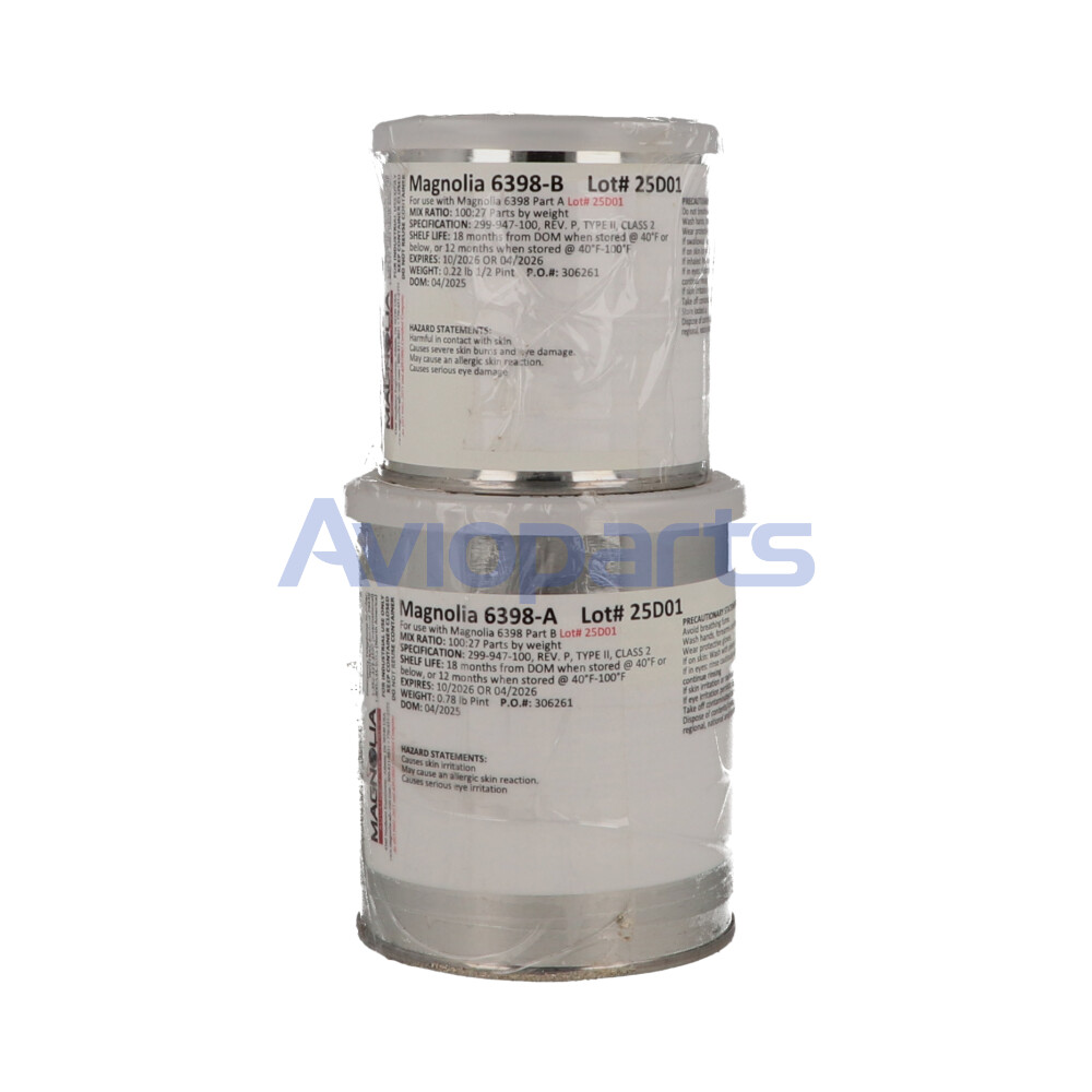 MAGNABOND 6398 , TWO PART EPOXY RESIN SYSTEM, A+B PINT KIT // 299-947-100 TY II CL 2