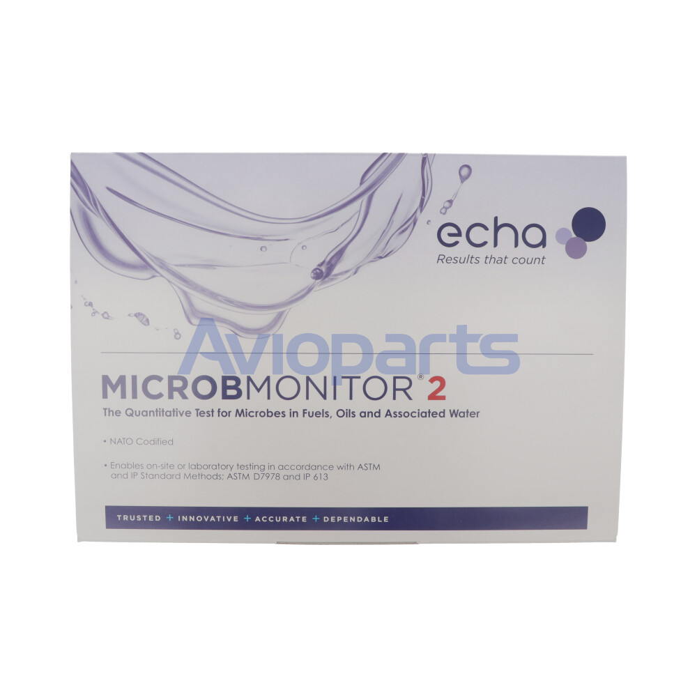 MICROBMONITOR 2, TEST FOR MICROBES IN FUELS, OILS & ASSOCIATED WATER, BOX OF 5 TEST // ASTM-D7978