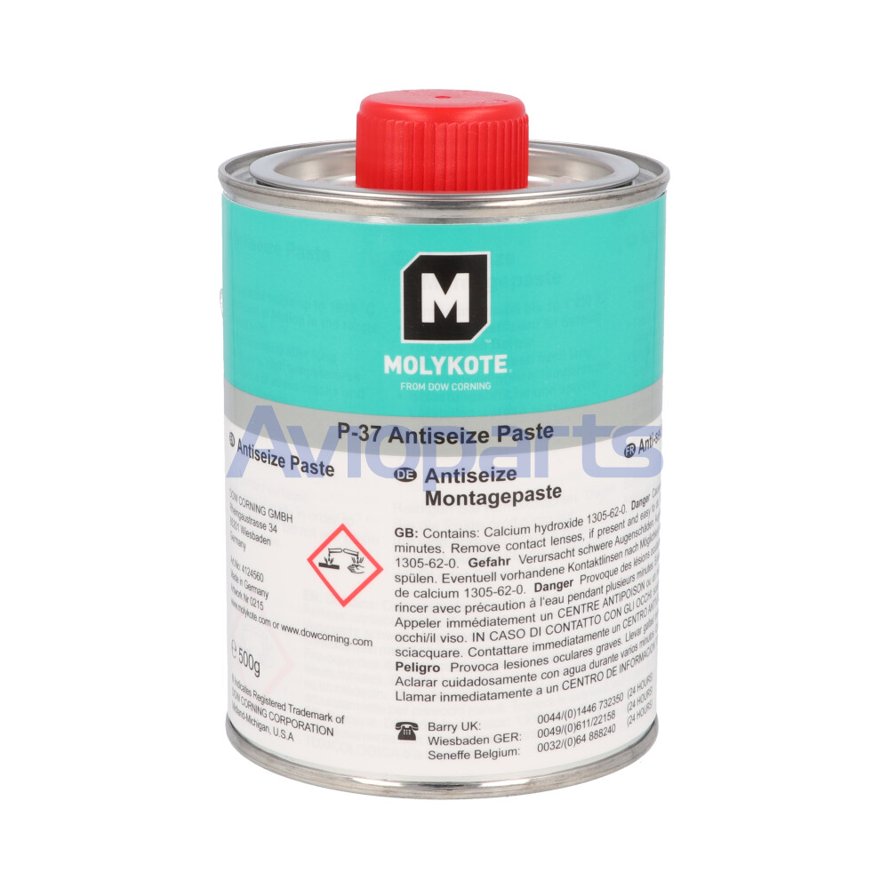 MOLYKOTE P 37, GREY-BLACK LUBRICANT PASTE, CAN 500 GR // PWA-36246