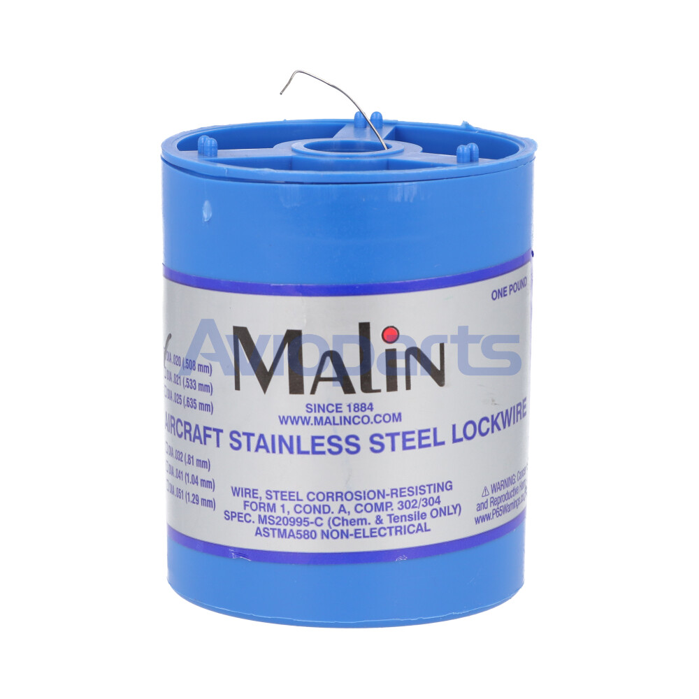 SAFETY WIRE 1LB ST.STEEL 020IN  DIAMETER-ASTM580 // NASM20995