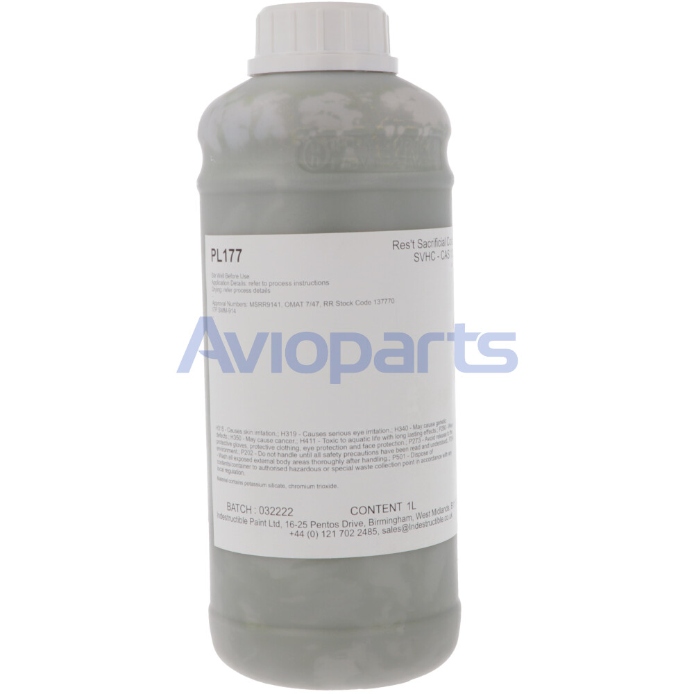 PL177 HEAT RESISTANT SACRIFICIAL COATING , CAN 1 LT