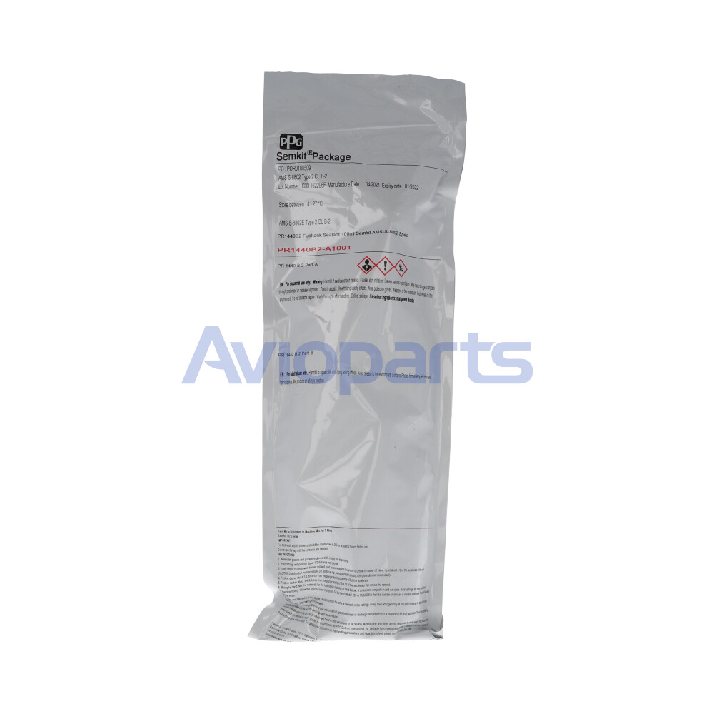 PR 1440 B2 , GRAY FUEL TANK SEALANT, SKIT 654 (100 ML) // AMS 8802 TY 2 CL B2