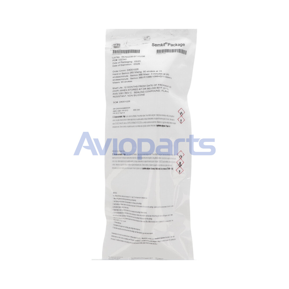 PR 812, FIREWALL SEALANT, SKIT 2 OZ // AMS3381