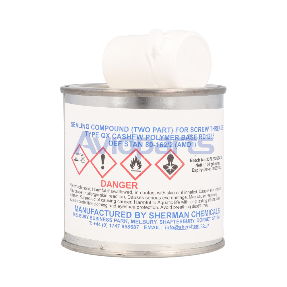 RD 1286, COMPOUND SEALANT, CAN 100 GR KIT, DEF STAN 80-162, TY QX