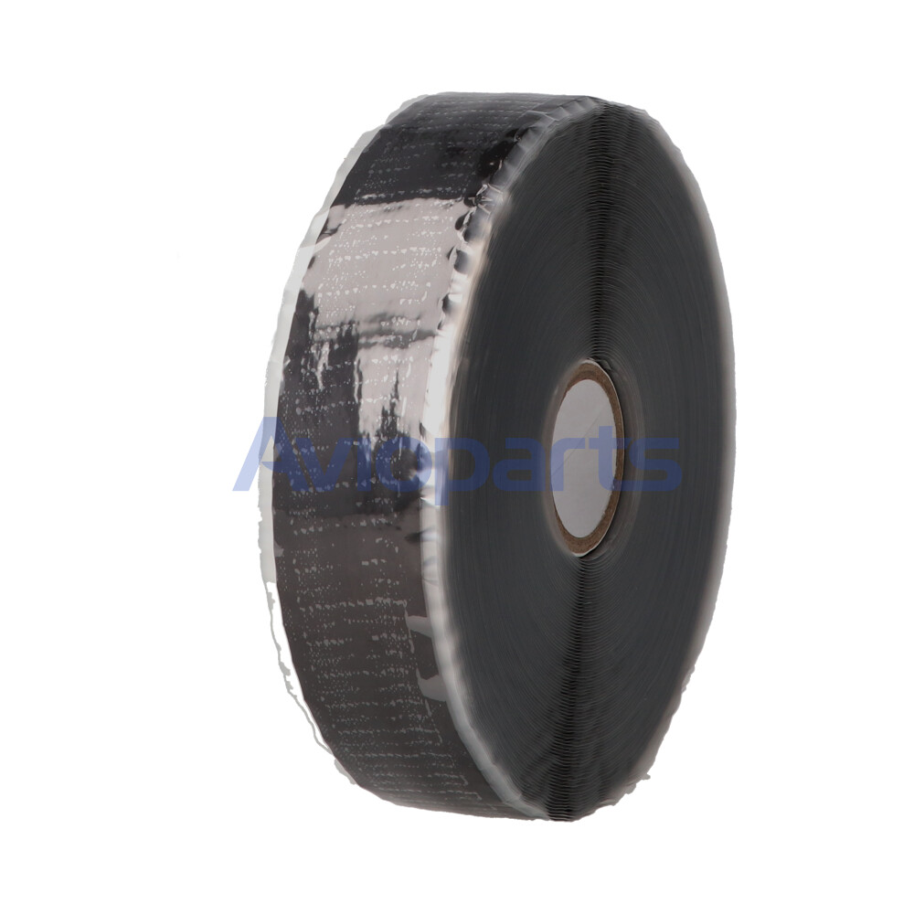 RL6000SA SELF FUSING SILICONE BLACK , ROLL : 1" X 0.20" X 20 YDS // MIL-I-22444C