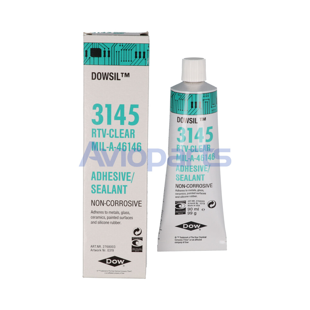 RTV 3145 SEALANT CLEAR , TUBE 90 ML // MIL-A-46146