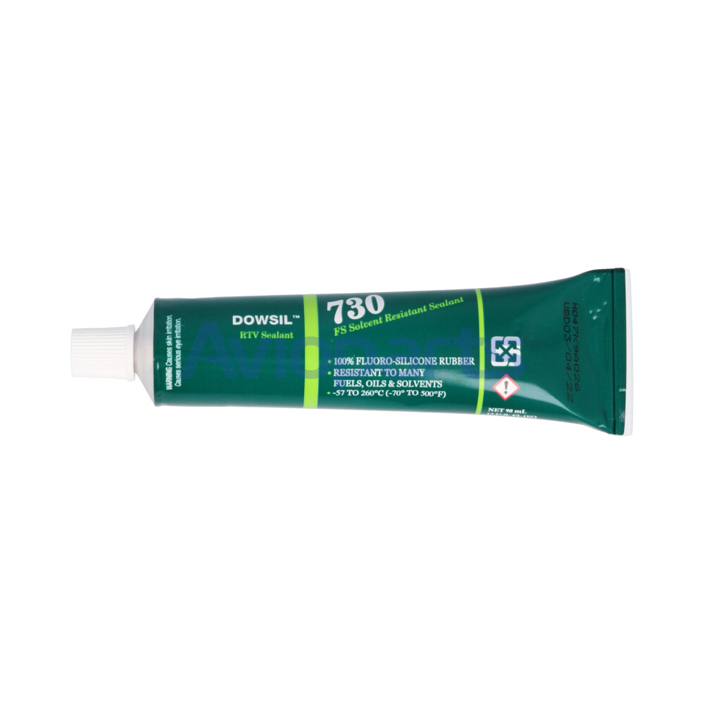 RTV 730 FS , WHITE SOLVENT RESISTANT SEALANT , TUBE 90 ML