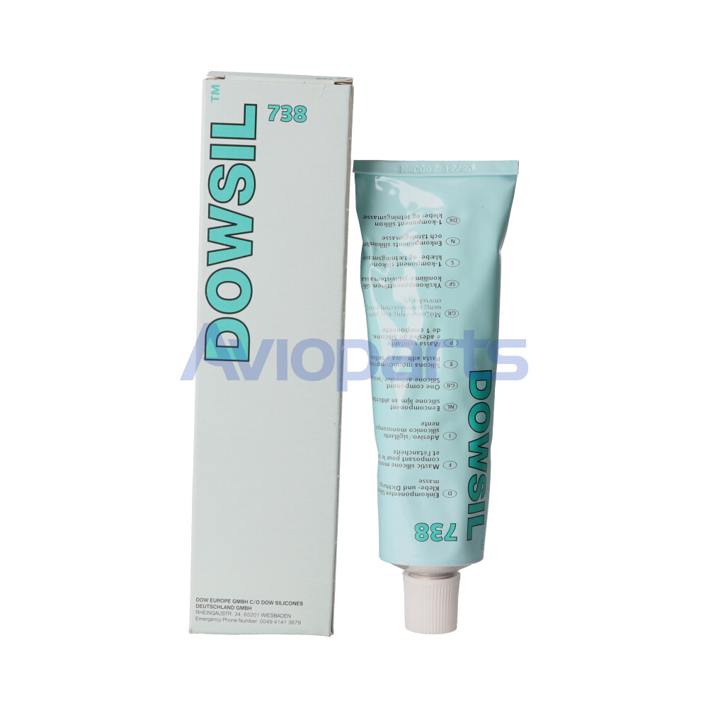 RTV 738, ELECTRICAL WHITE SILICONE SEALANT , TUBE 90 ML // MIL-A-46146, GROUP 1, TY 1