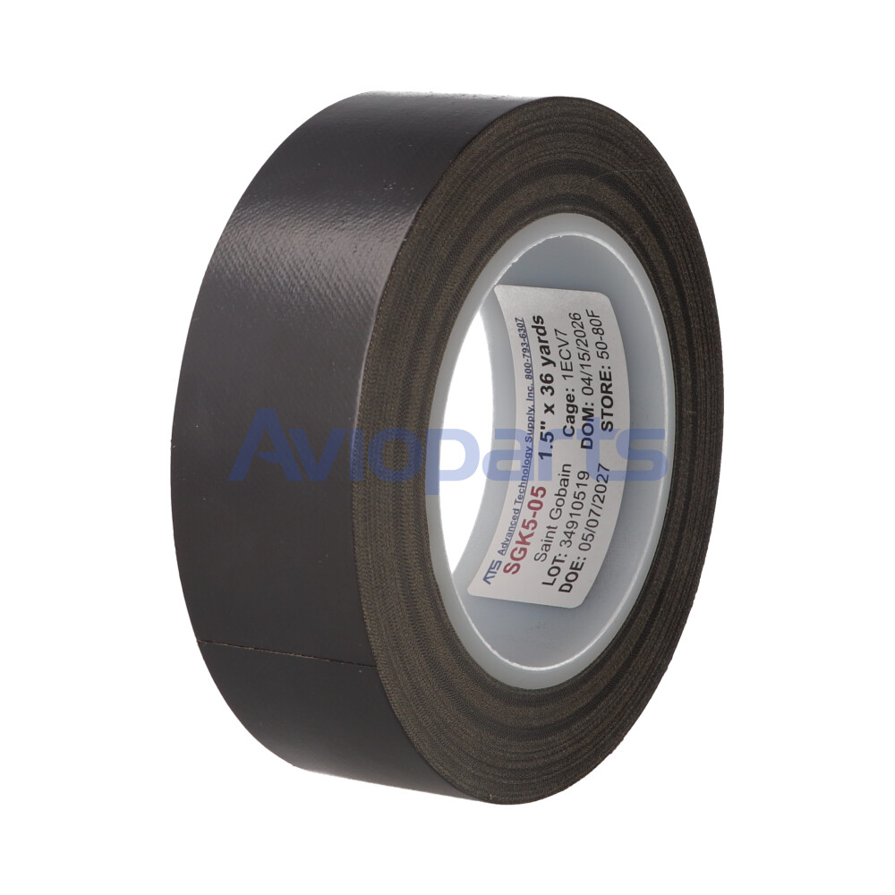 SGK5-05 PTFE TAPE ANTISTATIC BLACK , ROLL 1,5 INCH X 33MT