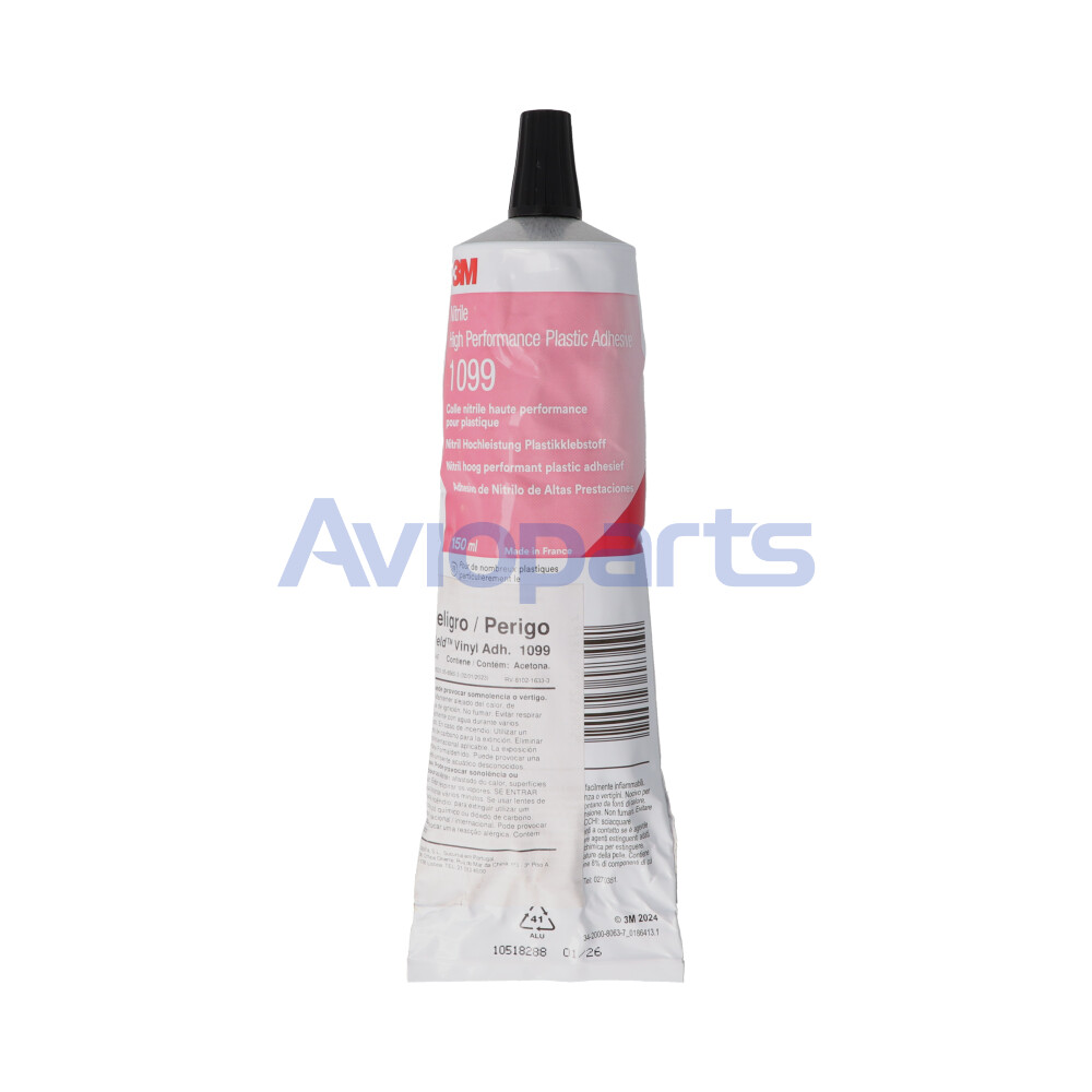 SCOTCH-WELD 1099 ,NITRILE HIGH PERFORMANCE PLASTIC ADHESIVE, COLOUR LIGHT TAN, TUBE 150 ML