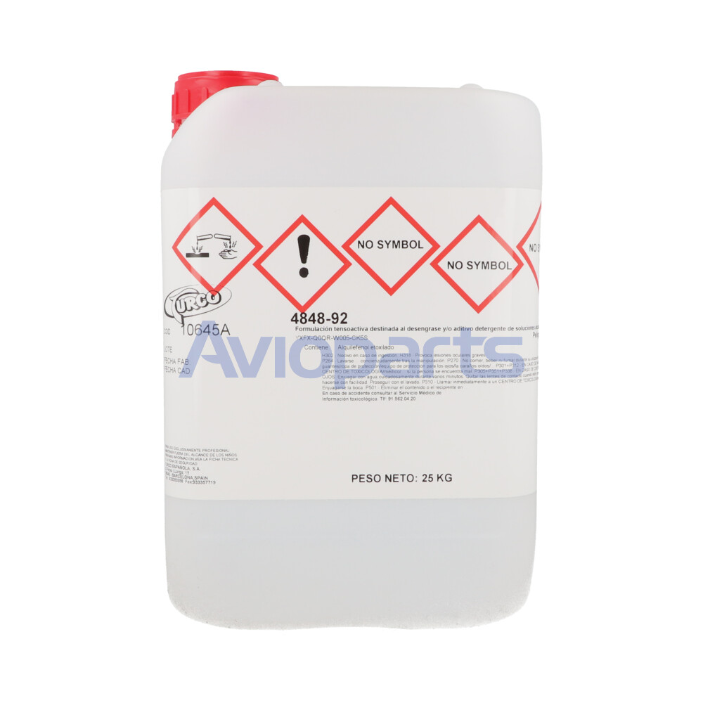 TURCO 4848-92 , SOLVENT CLEANER,  PAIL 25 KG