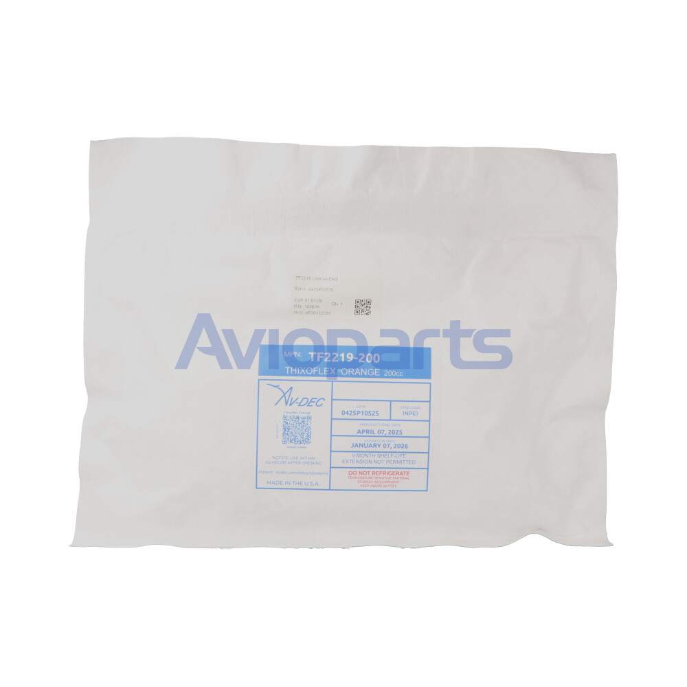 TF2219-200 , THIXOFLEX ORANGE INJECTABLE SEALANT , KIT CARTRIDGE 200 CC