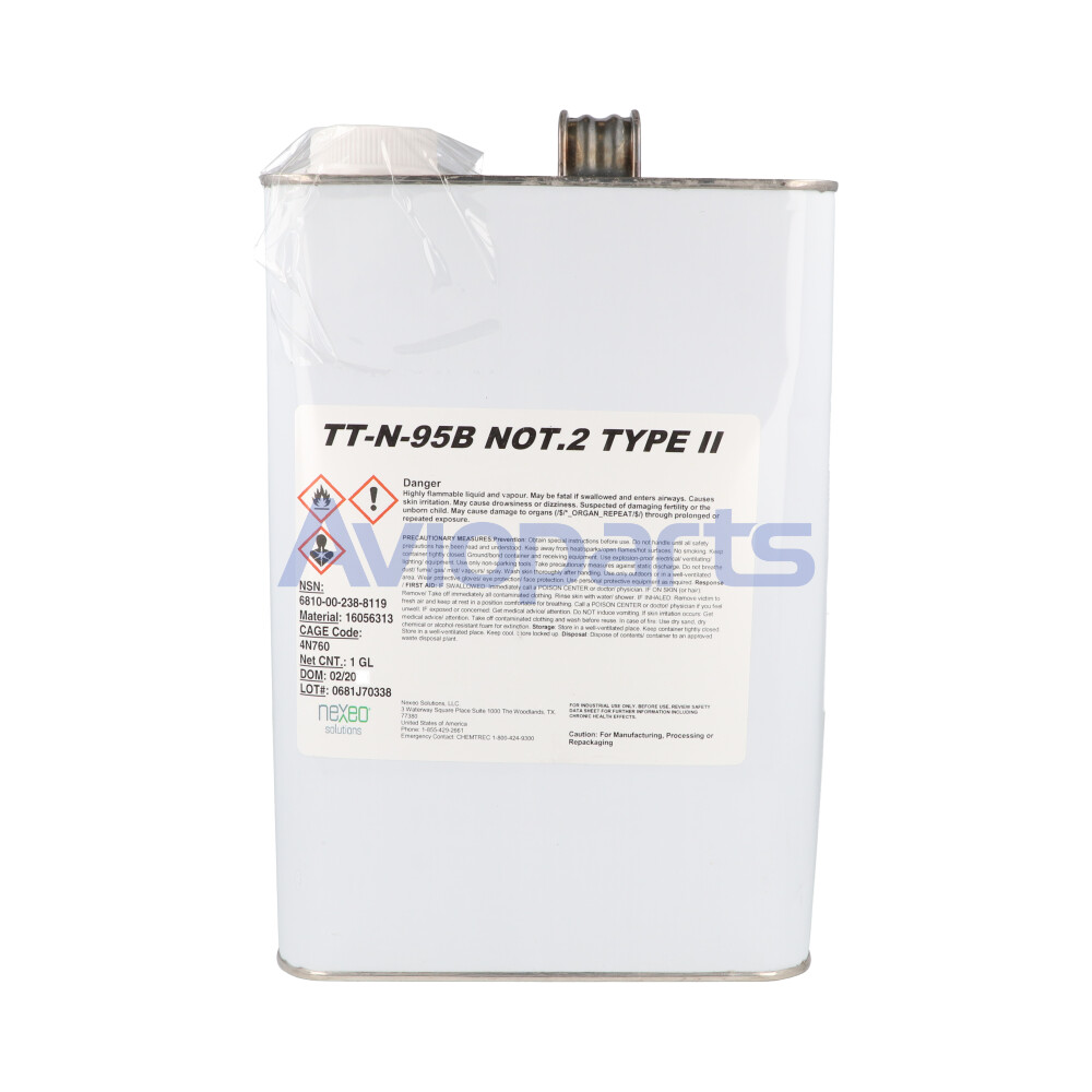ALIPHATIC NAPHTHA SOLVENT TT-N-95 B TYPE II  GS295 , CAN 1 GAL
