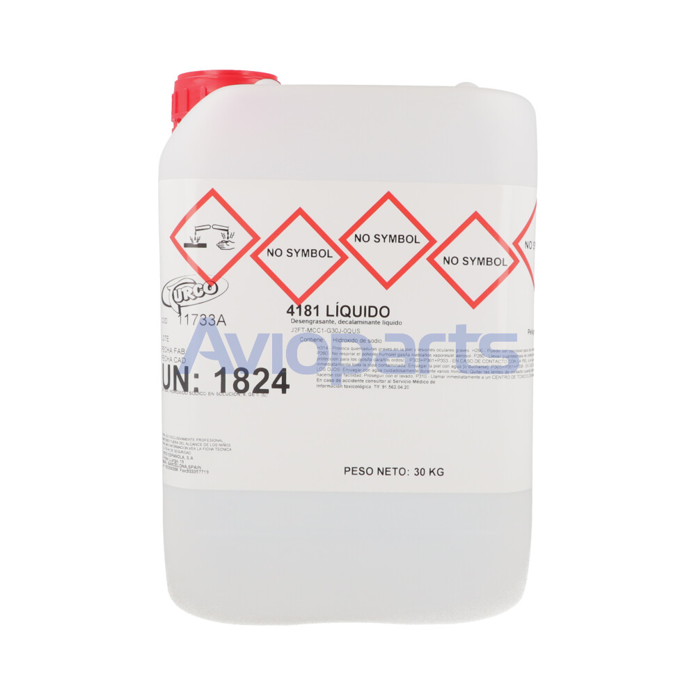 TURCO 4181 LIQUID ALKALINE RUST REMOVER , PAIL 30 KG// (MNF PN 11733A)