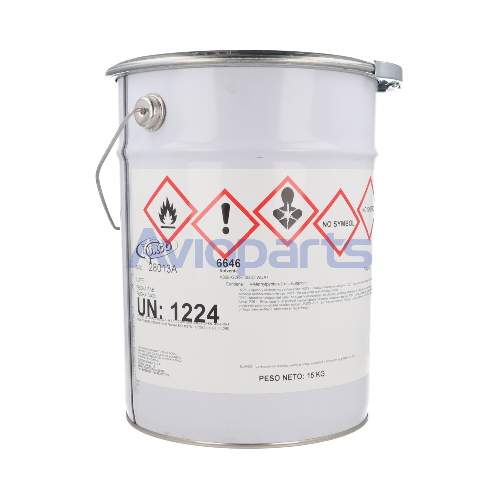 TURCO 6646 FAST EVAPORATING SOLVENT , PAIL 15 KG