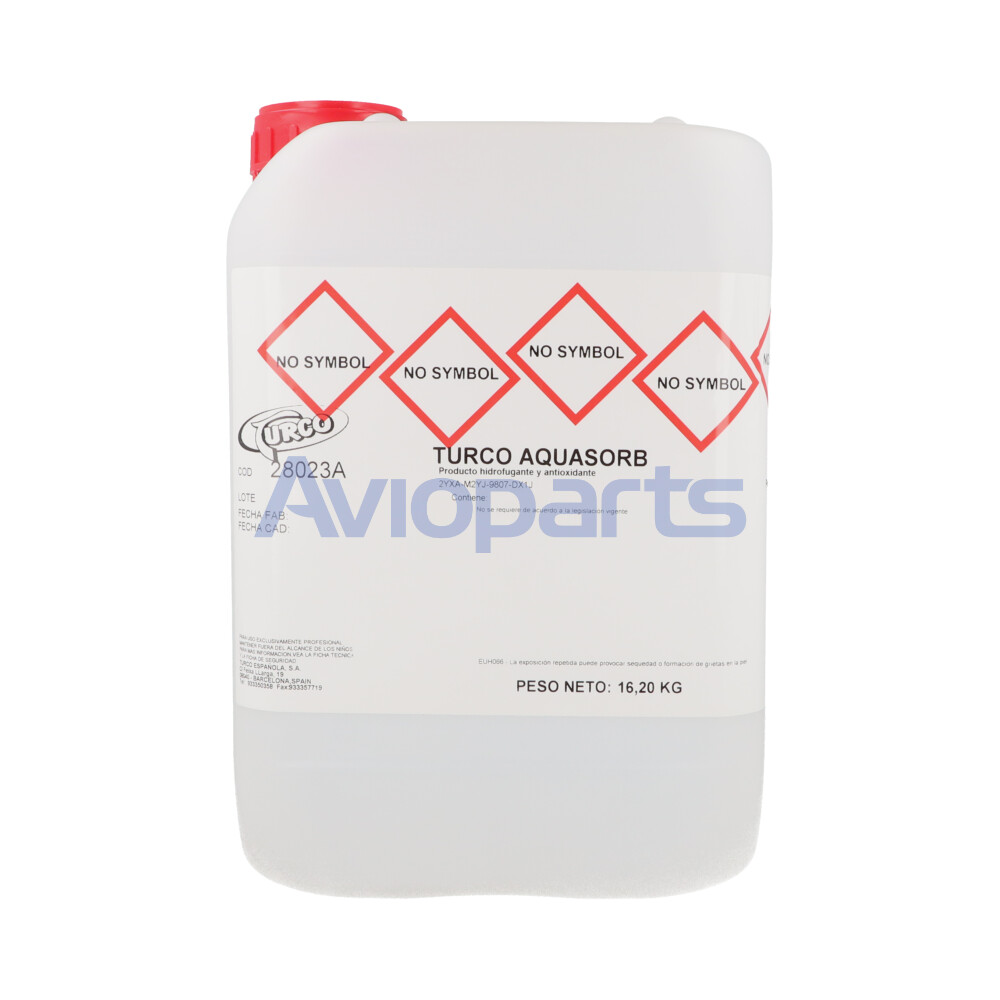 TURCO AQUASORB , WATER-DISPLACING, RUST AND CORROSION PREVENTIVE OIL , PAIL 16,20 KG