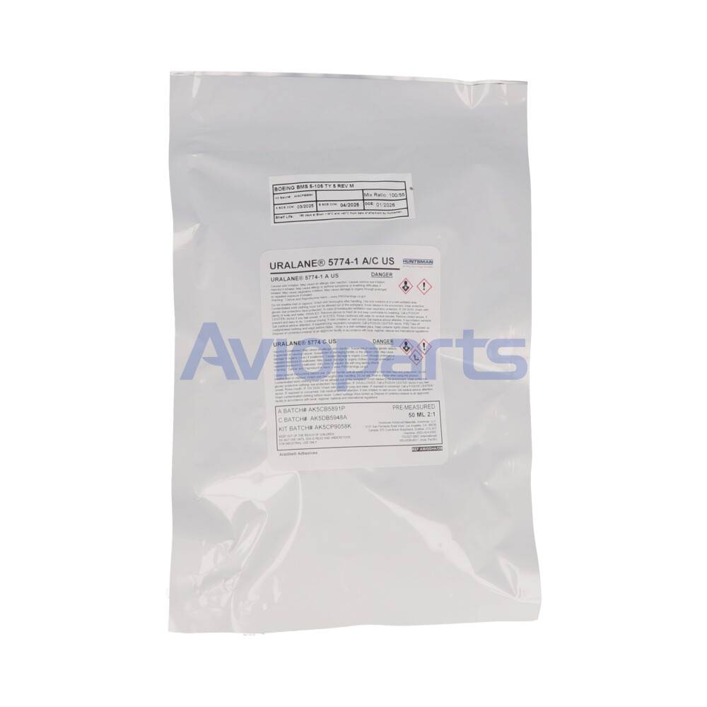 URALANE POLYURETHANE ADHESIVE 5774-1A/C , CARTRIDGE 50 ML